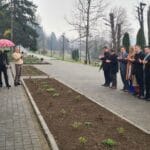 Slana Banja polaganje cvijeća