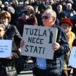 Protesti penzionera u Tuzli