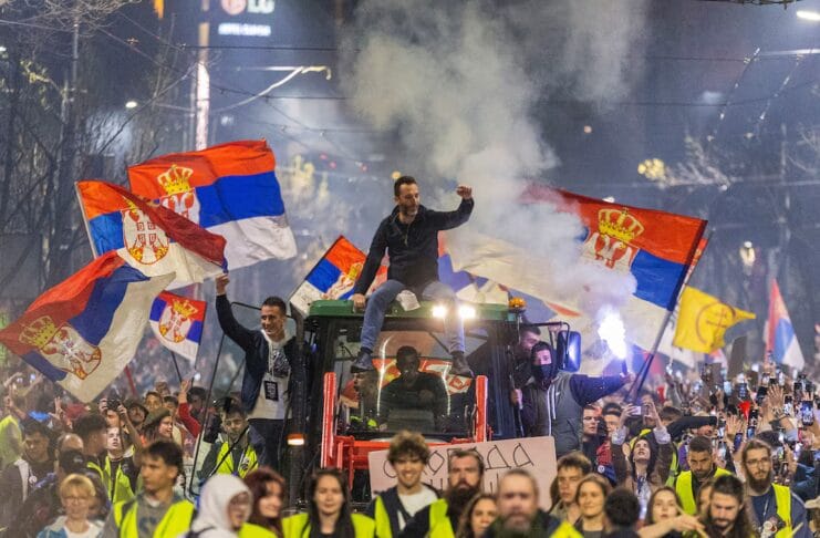 Studentski protesti Beograd, doček studenata