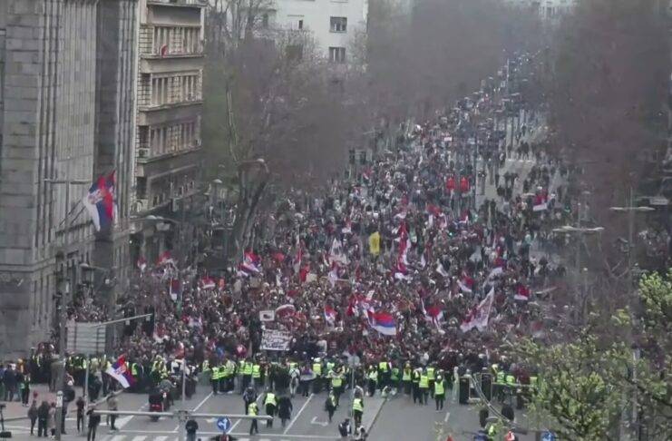 Protesti studenata Beograd, studenti