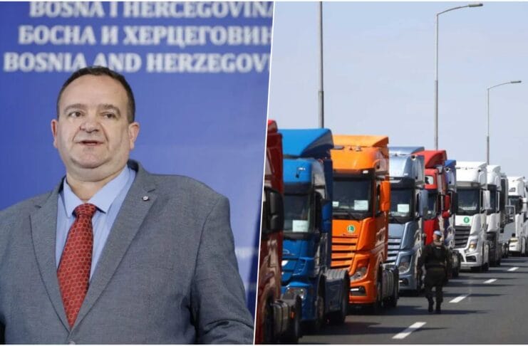 Peulić, kamion, protesti