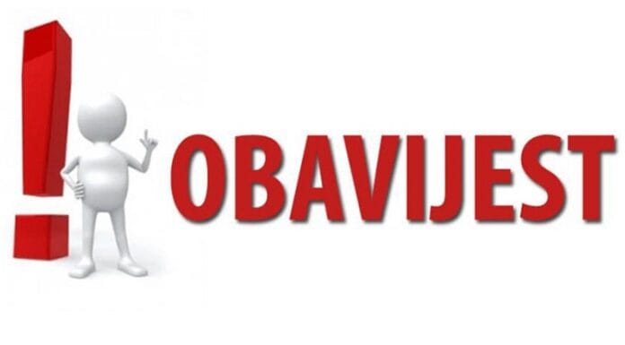 Obavještenje/ Grad Tuzla/ Civilna zaštita/Sirene/ sanaciji odrona