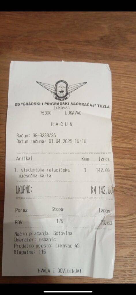 GIPS, prevoz, Tuzla, studenti, đaci, djeca