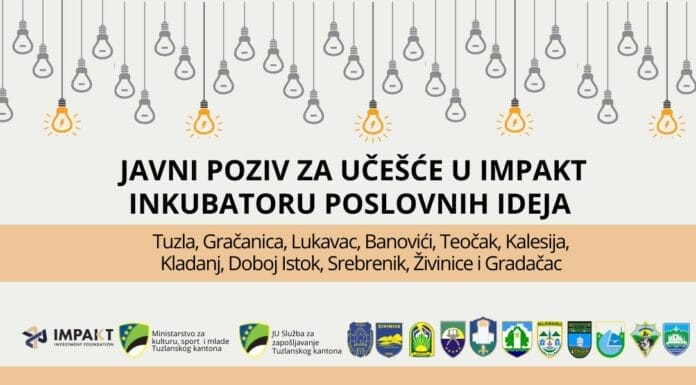 Otvoren Javni poziv za mlade poduzetnike u TK: Prilika za razvoj poslovnih ideja kroz IMPAKT inkubator