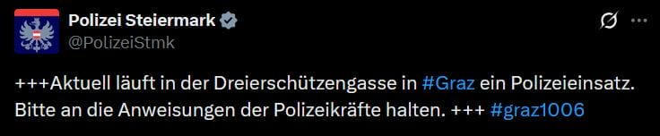 Austriji, Austrija, pucnjava