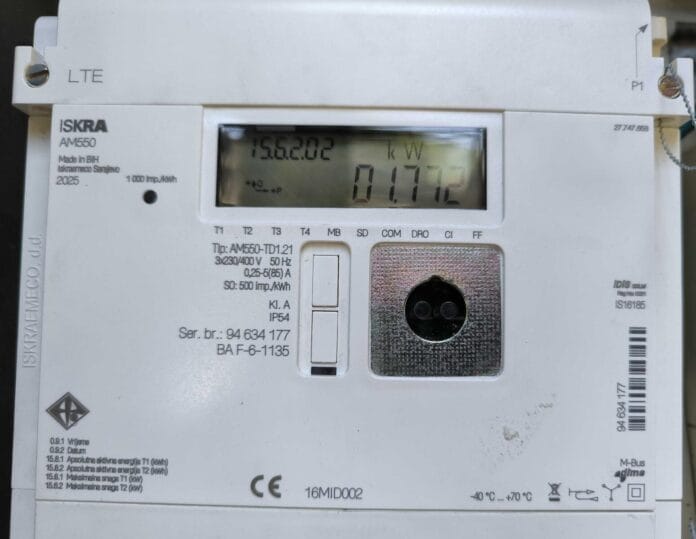 električno brojilo