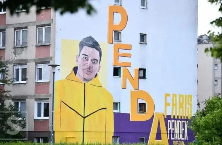 Mural posvećen ubijenom Farisu Pendeku
