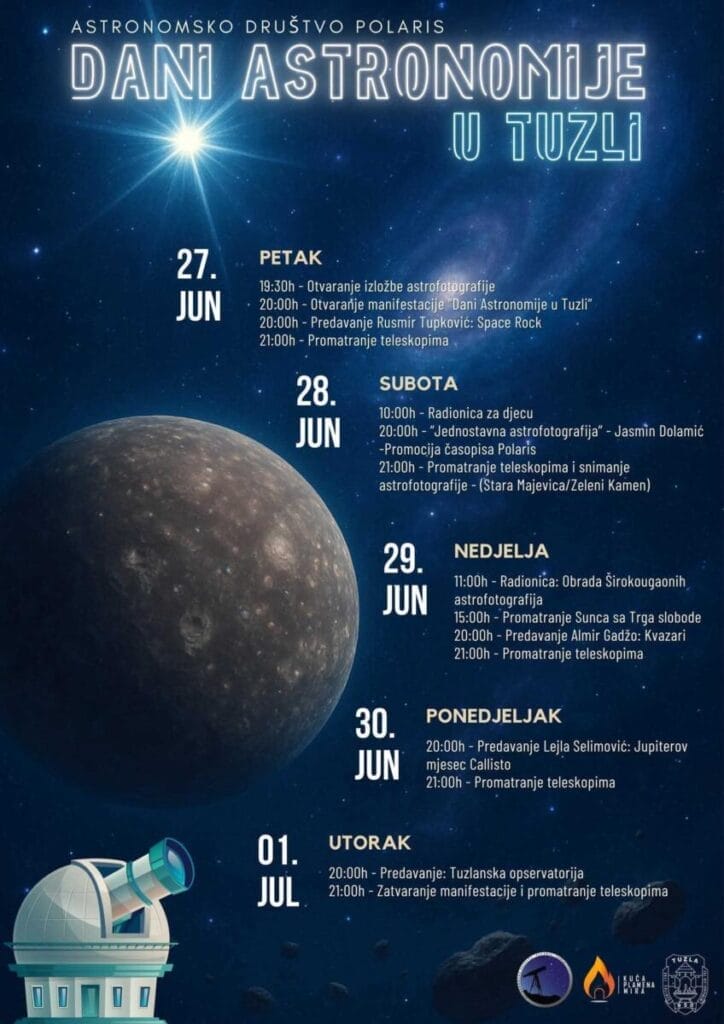 Astronomski događaji 2025, tuzlanski dani astronomije