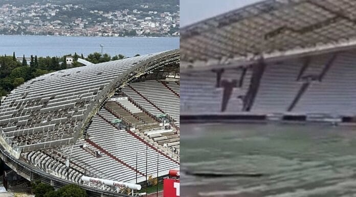 Oluja u Splitu čupala stabla, grad bez struje, oštećen i Poljud