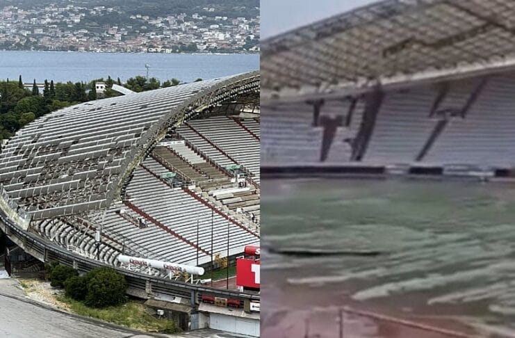 Oluja u Splitu čupala stabla, grad bez struje, oštećen i Poljud