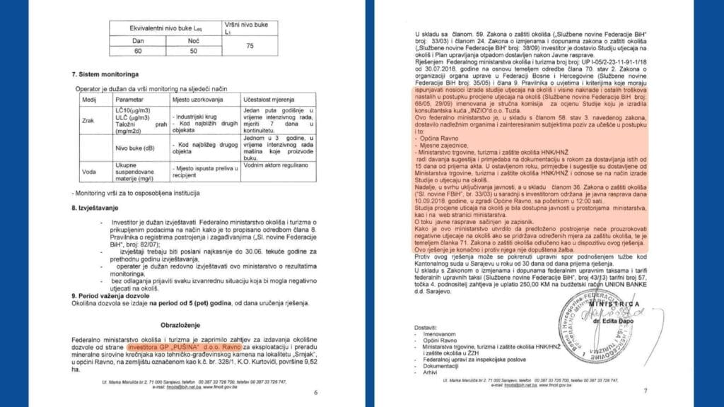 Novi detalji o kamenolomu Začula, Primjedbe Pušina