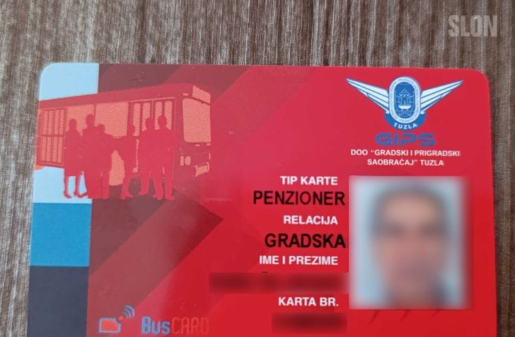 BUS kartica, gips, javni prevoz