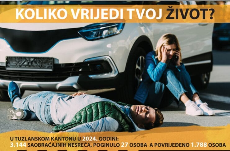 Počinje kampanja „Koliko vrijedi tvoj život?“: Više od 3.000 nesreća u TK, najviše stradali mladi