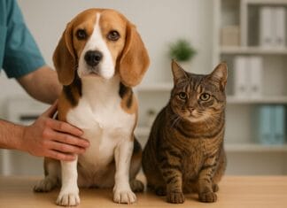 Odgovorno vlasništvo, Pas i mačka u veterinarskoj ambulanti – simbol odgovornog vlasništva