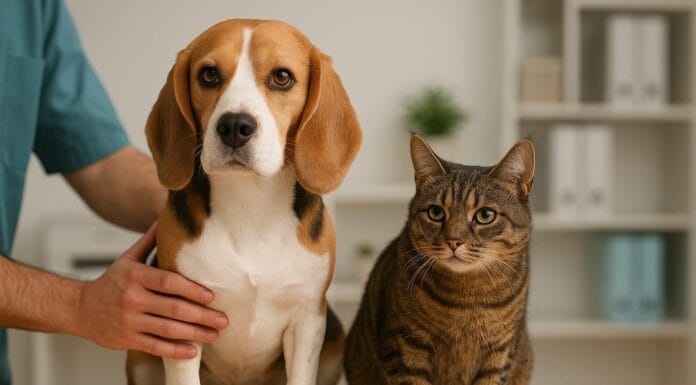 Odgovorno vlasništvo, Pas i mačka u veterinarskoj ambulanti – simbol odgovornog vlasništva