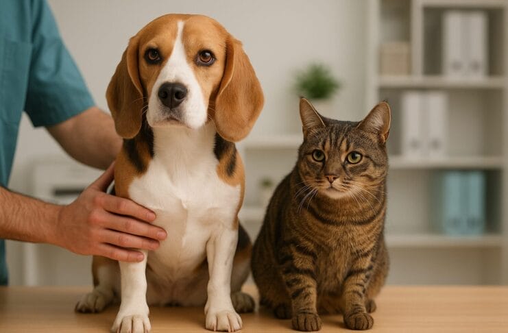 Odgovorno vlasništvo, Pas i mačka u veterinarskoj ambulanti – simbol odgovornog vlasništva