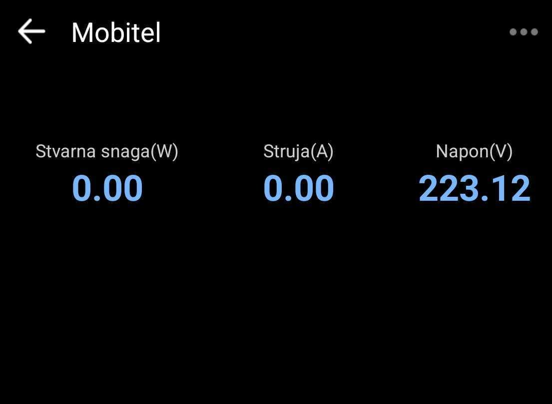 potrošnja eletrične energije kada nije priključen mobitel na punjač