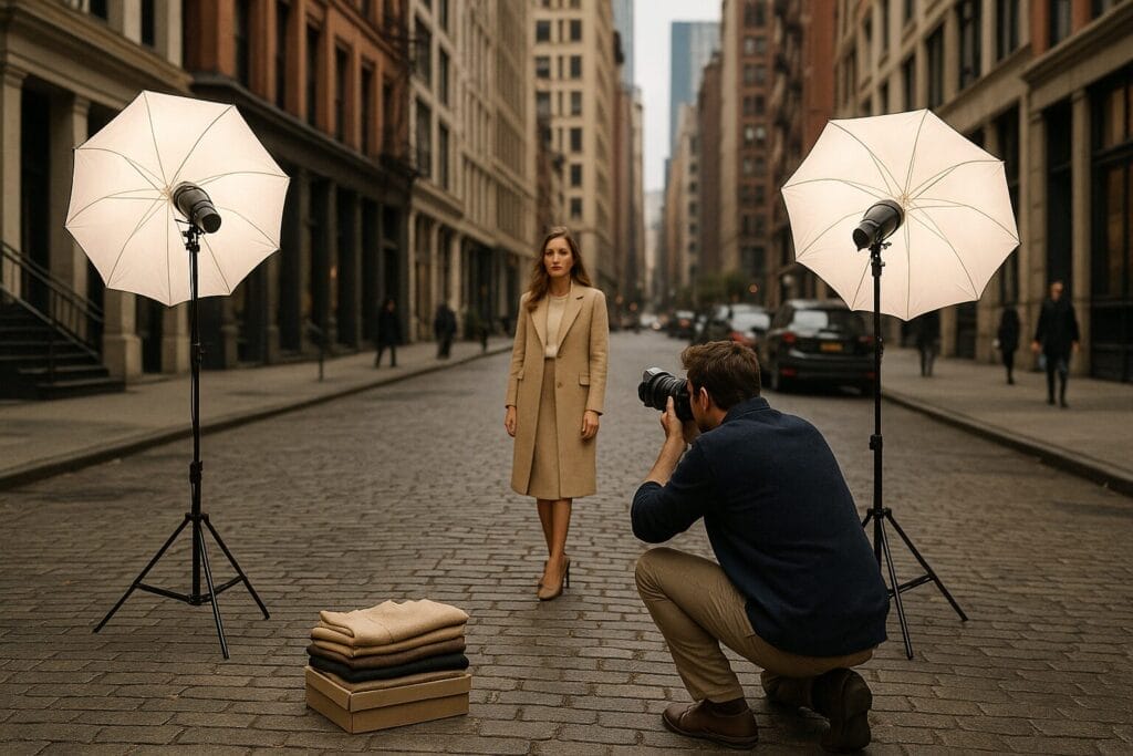 Old money stil, Iza kulisa snimanja modnog editorijala na ulicama New Yorka