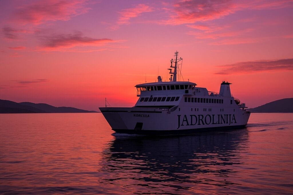 Trag u beskraju, Oliver Dragojević, Vela Luka, trajek Jadrolinije 