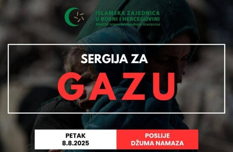 Sergija za pomoć narodu Gaze u petak poslije džuma-namaza