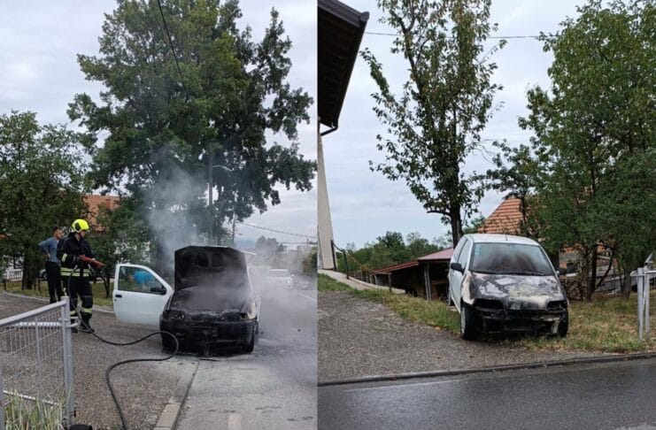 Požar automobila u mjestu Sladna