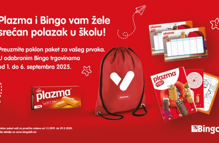 „Plazma podržava prvačiće“: 30.000 paketića za učenike prvih razreda u BiH