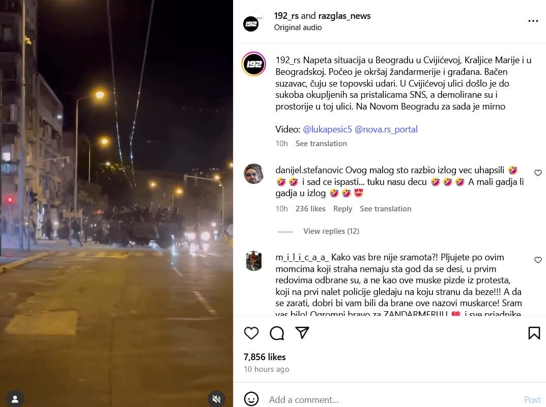 Protesti u Srbiji šestu noć zaredom: Sukobi s policijom i razbijene SNS prostorije
