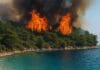 Klimatski ekstremi, Mediteranska obala zahvaćena požarom – klimatski ekstremi 2025