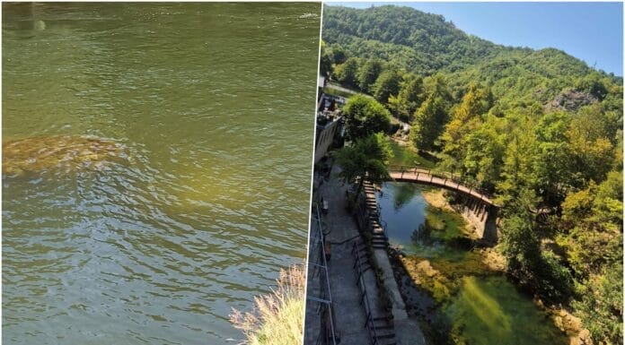 Una, une, rijeka, zagađenje