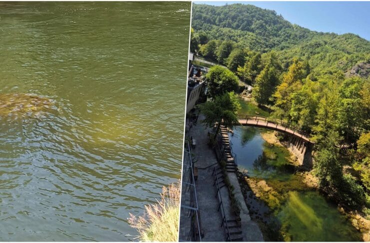 Una, une, rijeka, zagađenje