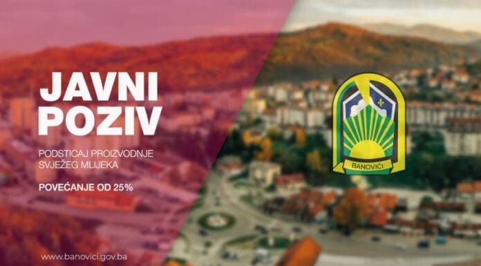 Općina Banovići isplatila povećane podsticaje za svježe mlijeko bez kašnjenja