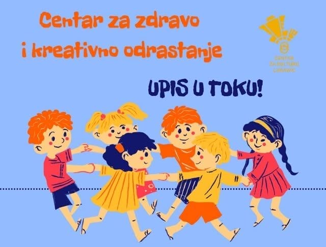 Upis novih polaznika u Centru za zdravo i kreativno odrastanje